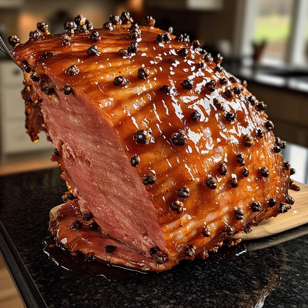 Glazed Ham with Cloves​