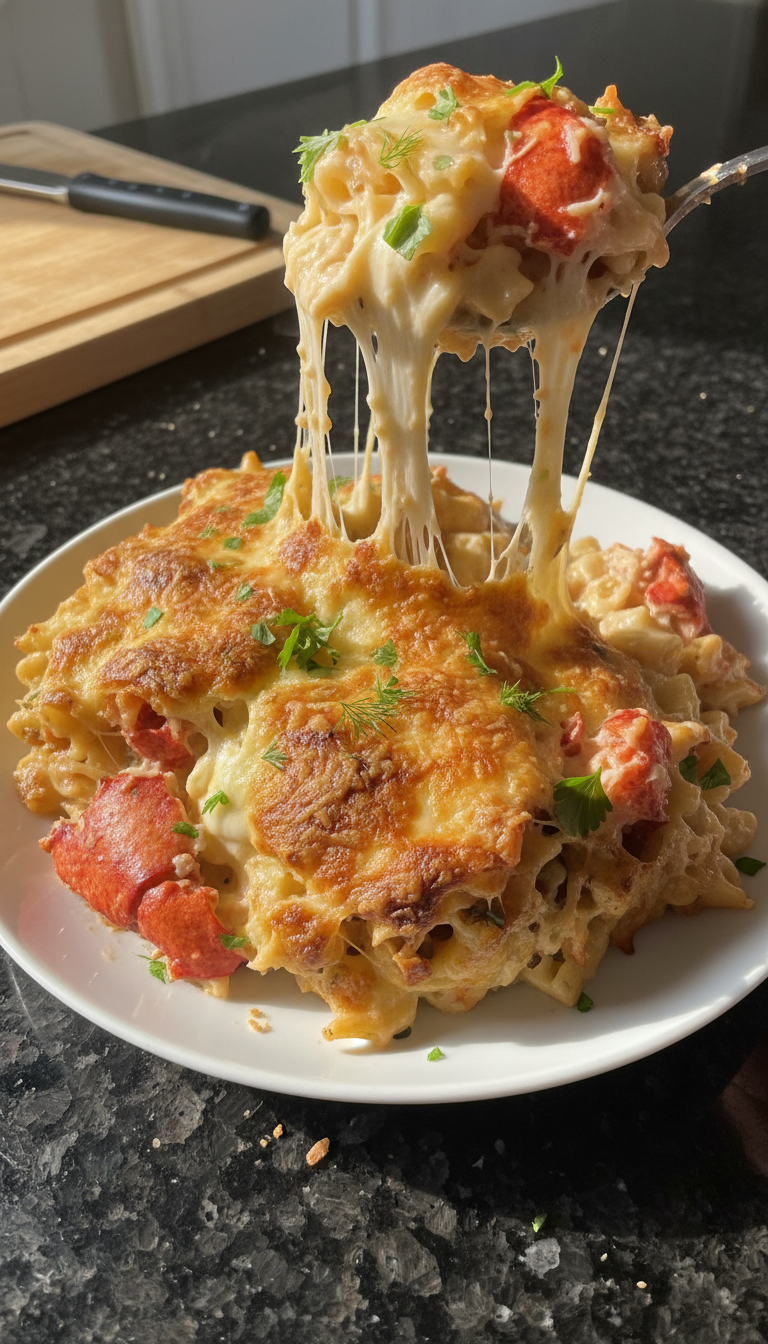 Savory Lobster Pasta Bake