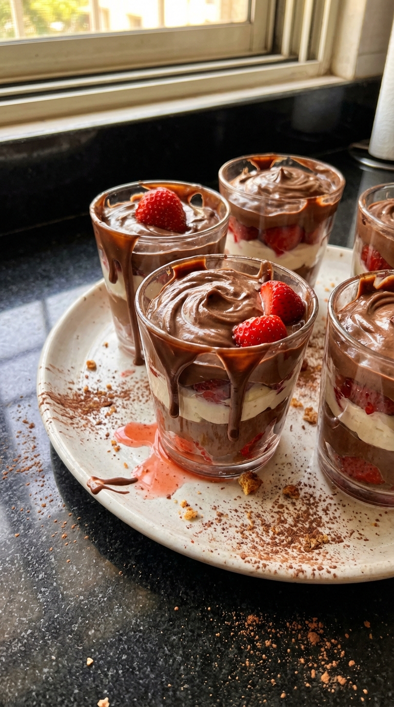 Choco Strawberry Fusion Cups