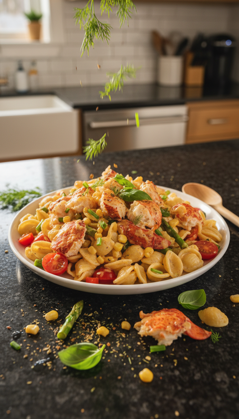 Deconstructed Lobster Pasta Salad