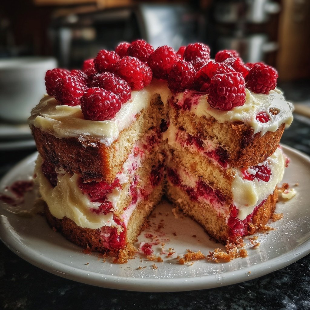 Raspberry Vanilla Cake Explosion