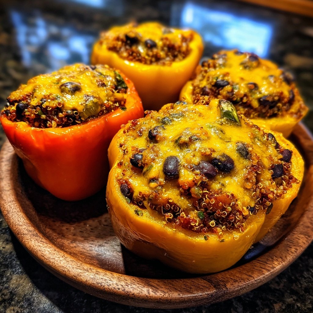 Stuffed Bell Peppers with Quinoa