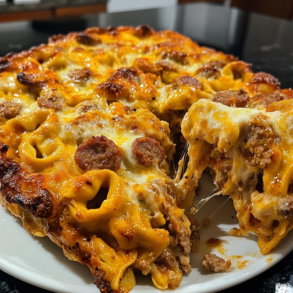 Baked Tortellini with Sausage