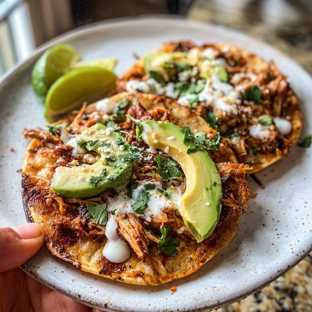Classic Pork Carnitas Tostadas