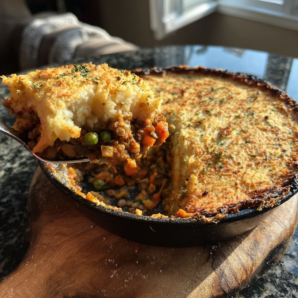 Warm Lentil Shepherd's Pie