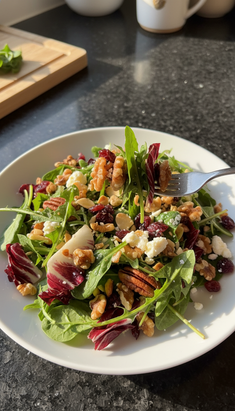 Nutty Dandelion Salad Treat