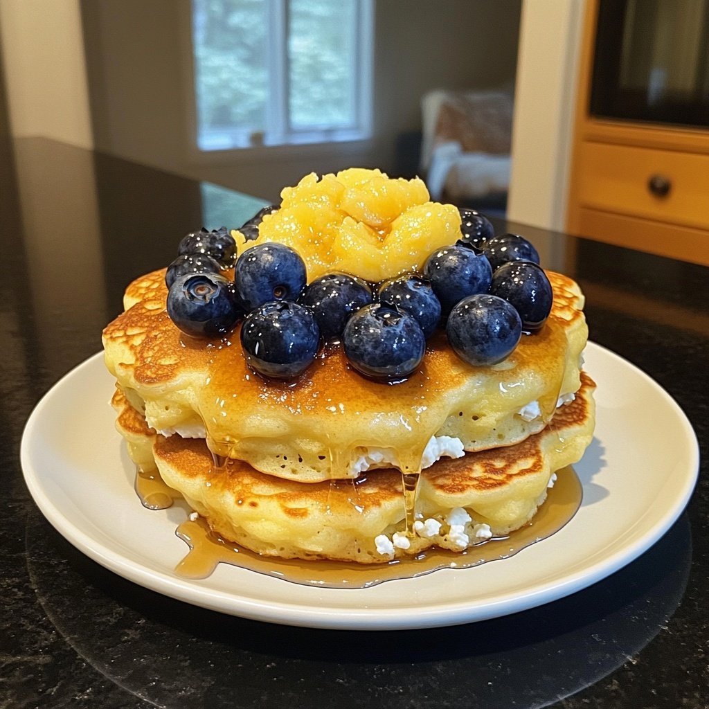 Meyer Lemon Ricotta Pancakes