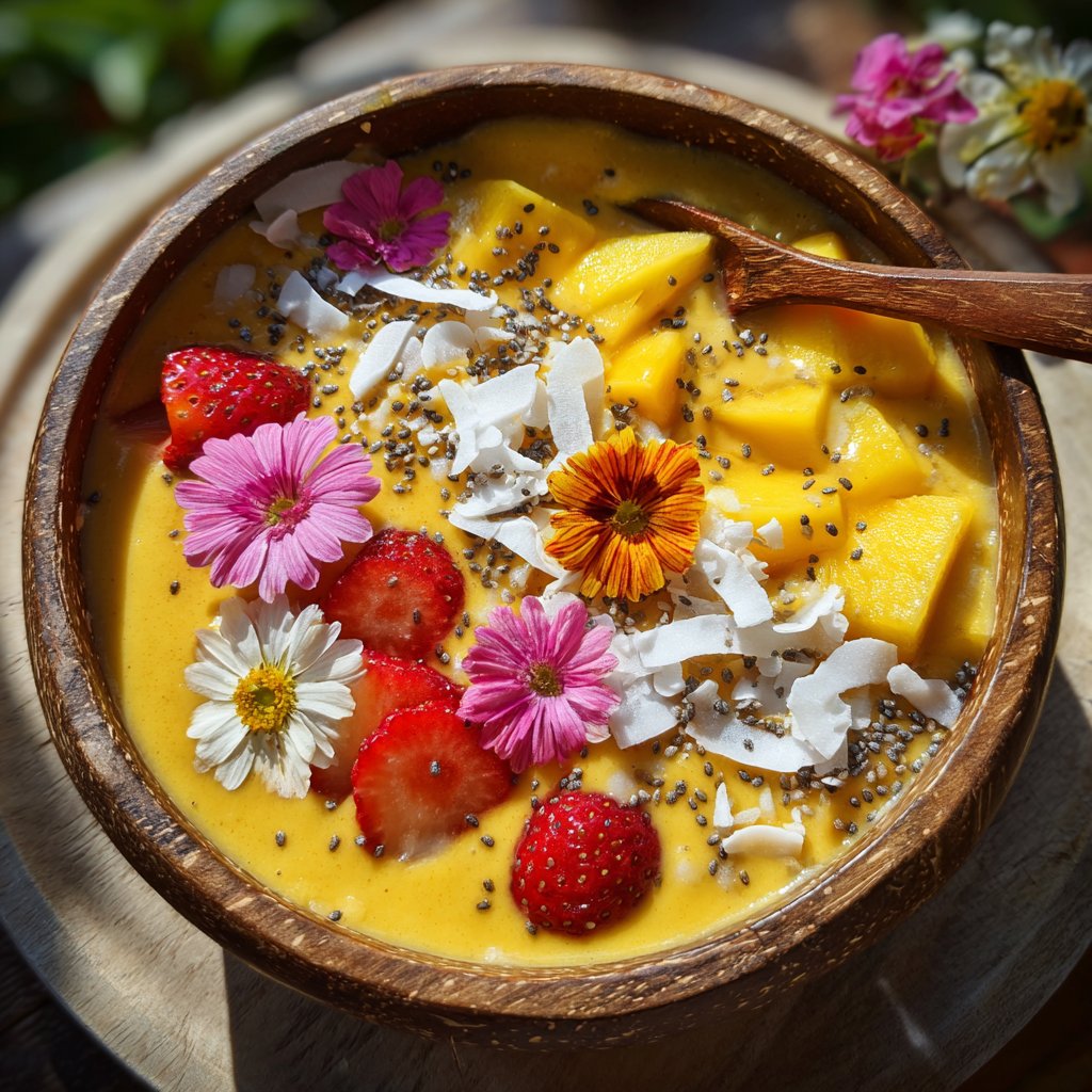 Pineapple Mango Smoothie Bowls