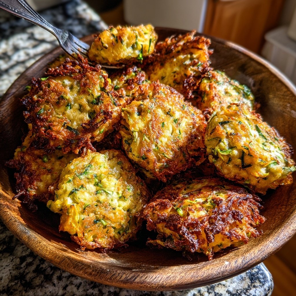 Lightly Fried Zucchini Fritters