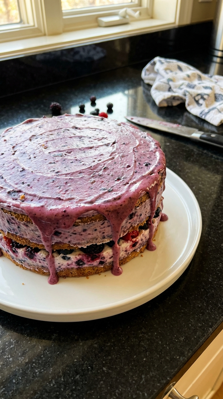 Pisces Berry Layer Cake