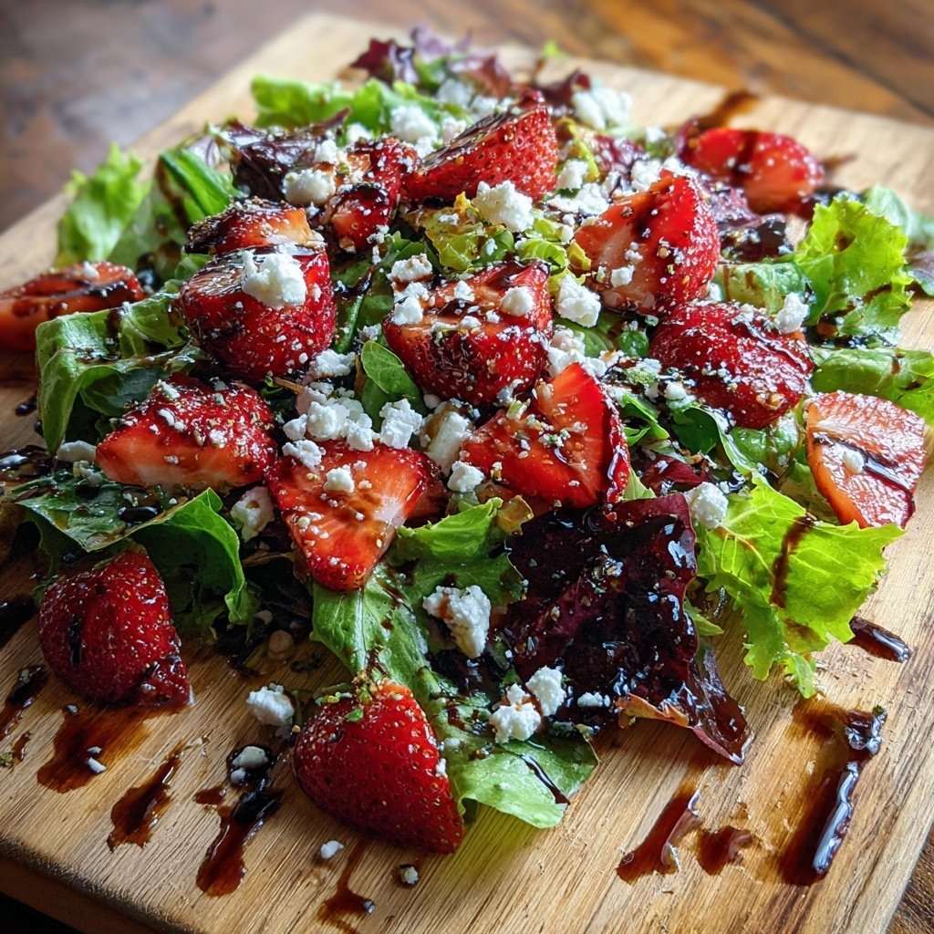 Refreshing Strawberry Balsamic Salad