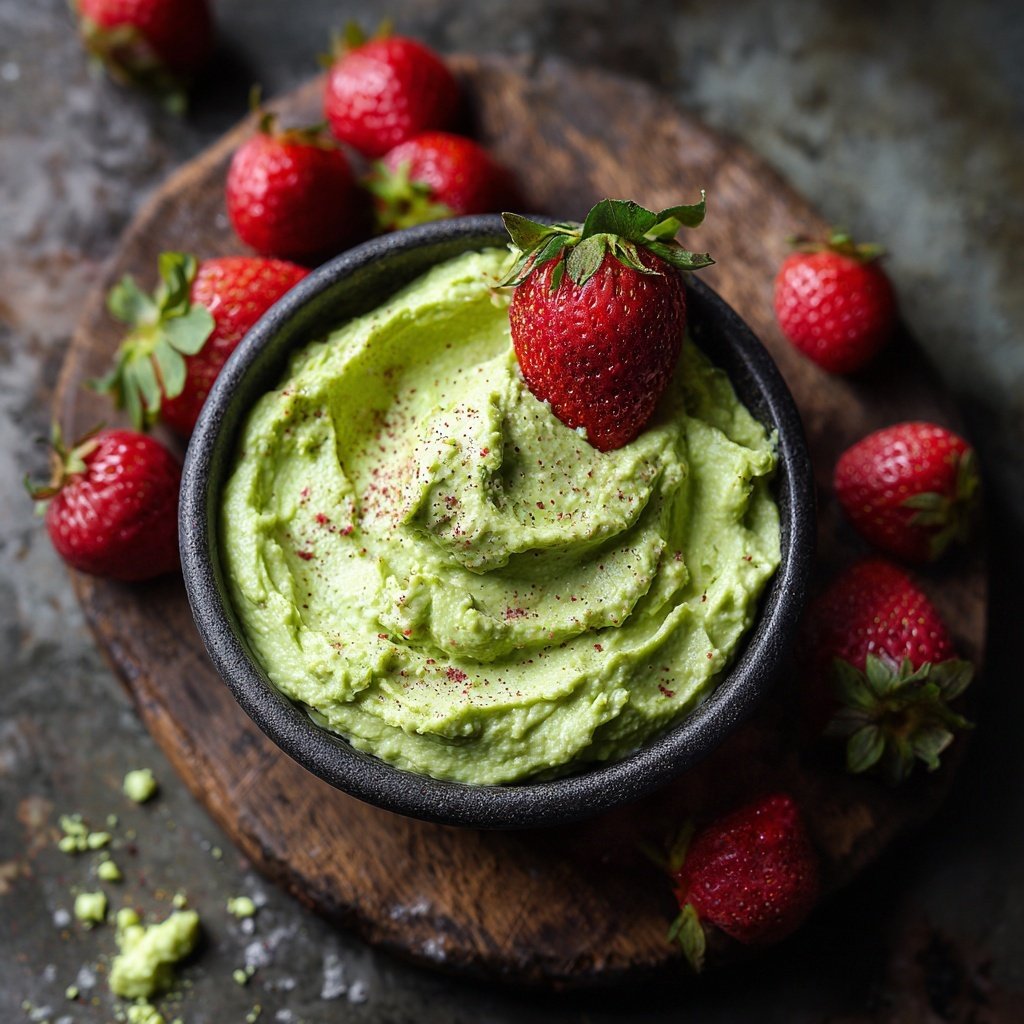 Creamy Avocado Strawberry Dip