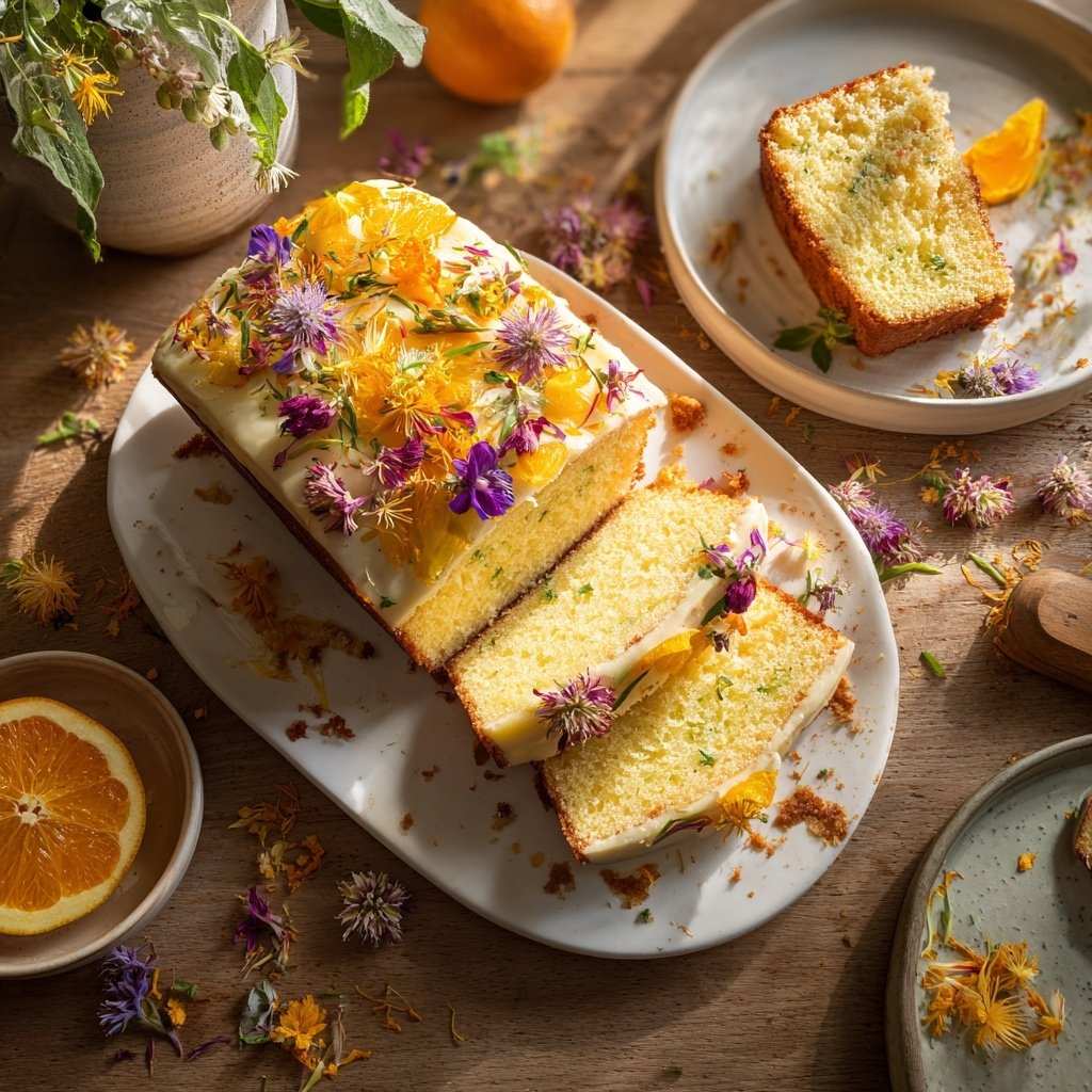 Floral Citrus Pound Cake