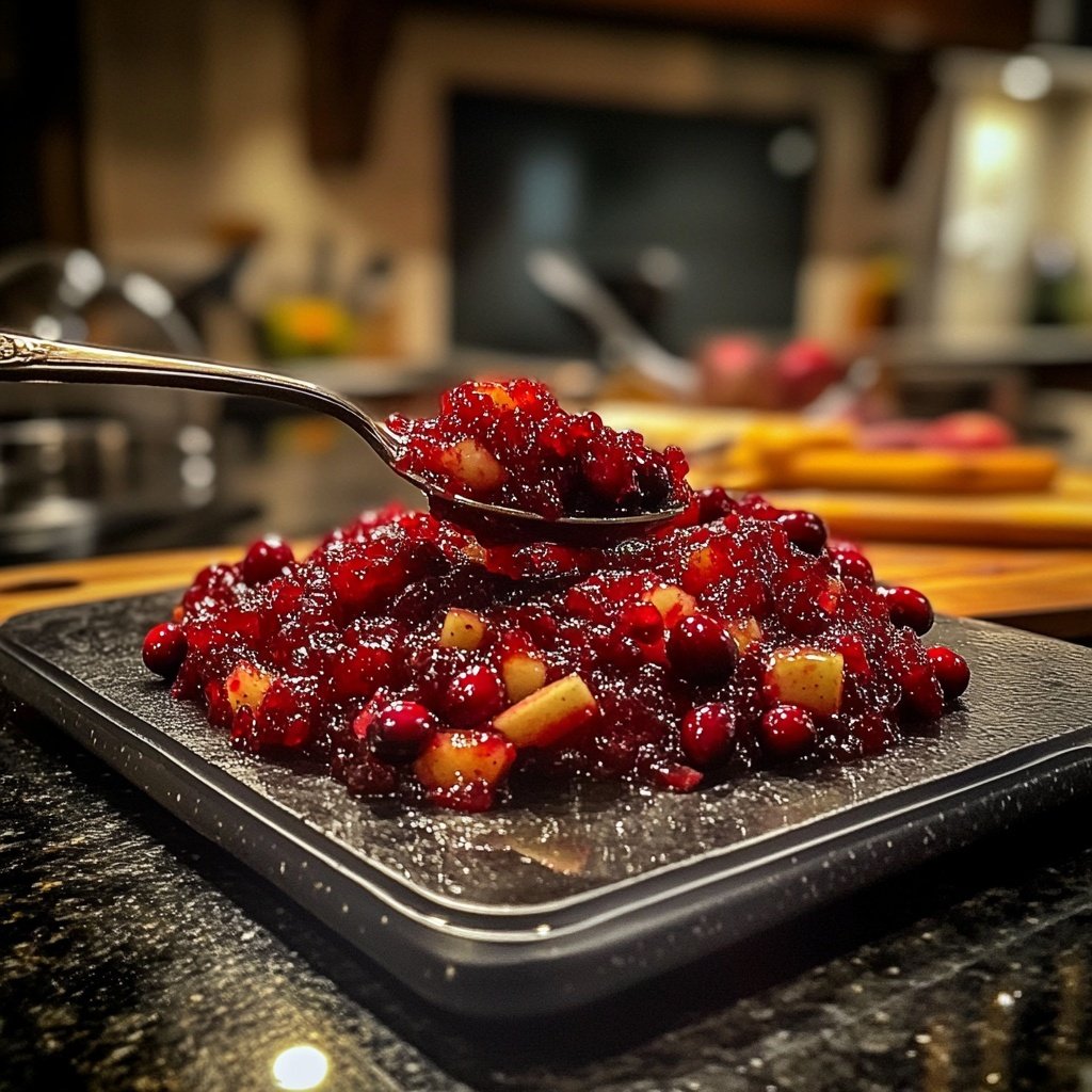 Cranberry Apple Chutney for Cheese and Roasted Meats