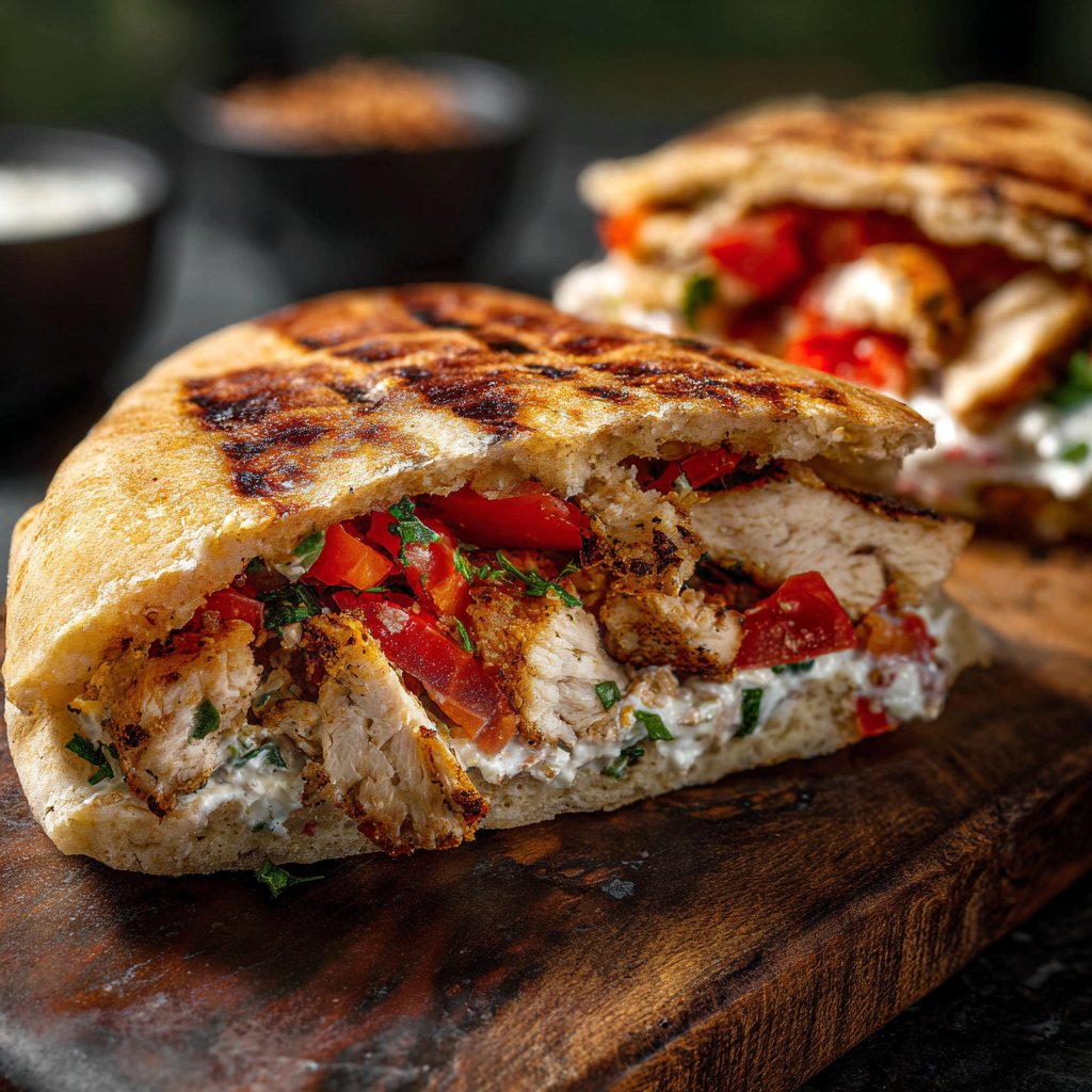 Mediterranean Chicken Pita Pocket