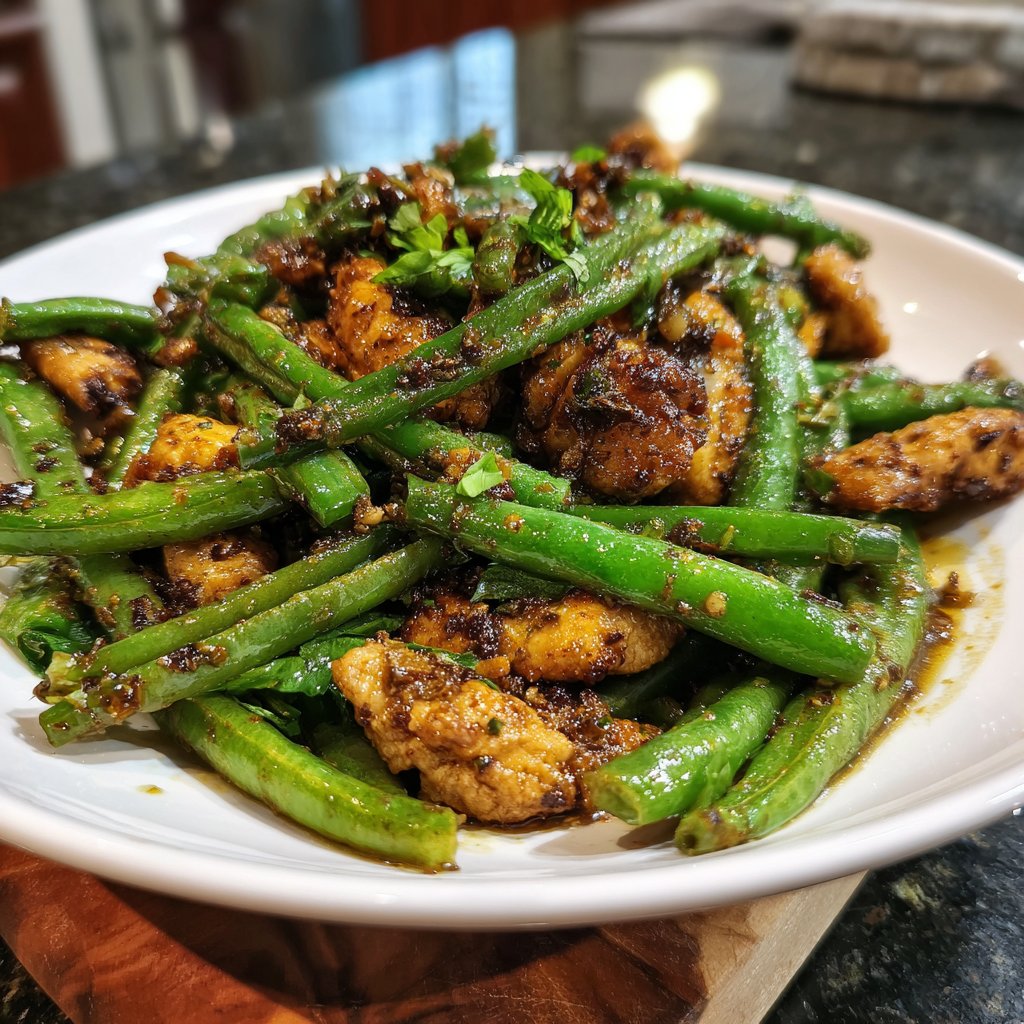 Spring Green Bean Turkey Stir-Fry