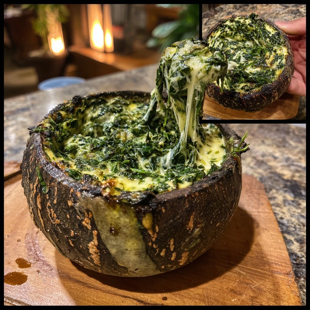 Candlelight Spinach and Feta Fondue