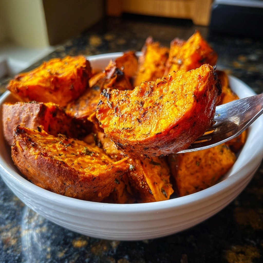 Chili Lime Roasted Sweet Potatoes