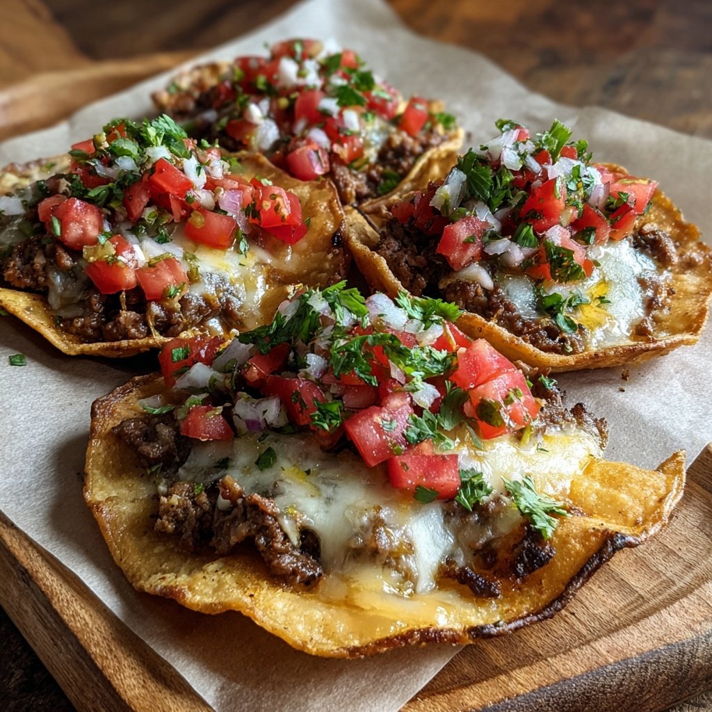 Tiny Tacos with Beef Bean