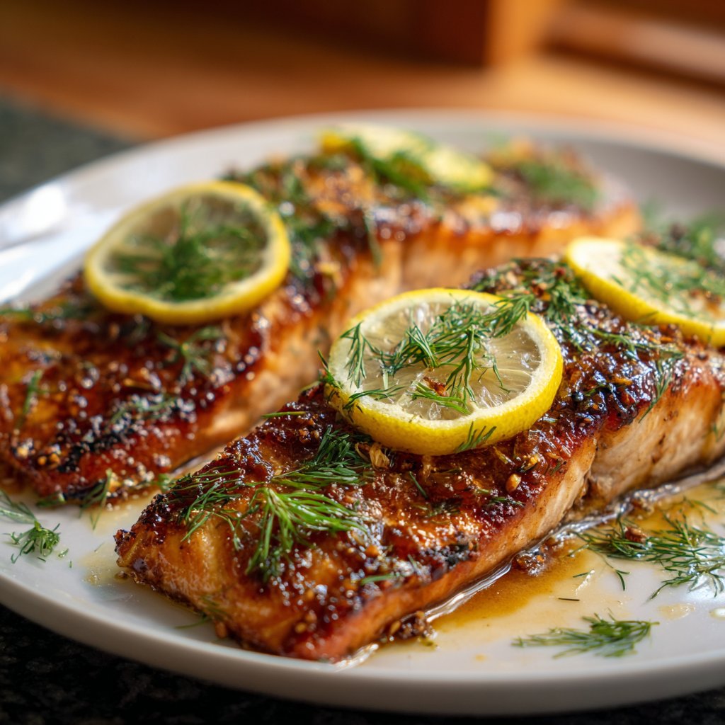 Easy Maple Glazed Salmon
