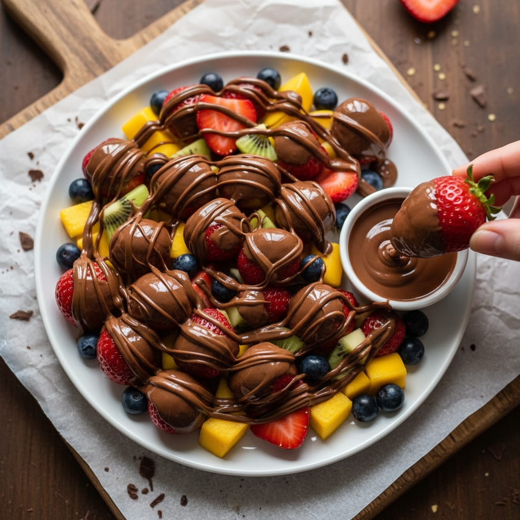 Chocolate-Covered Strawberry Fruit Salad